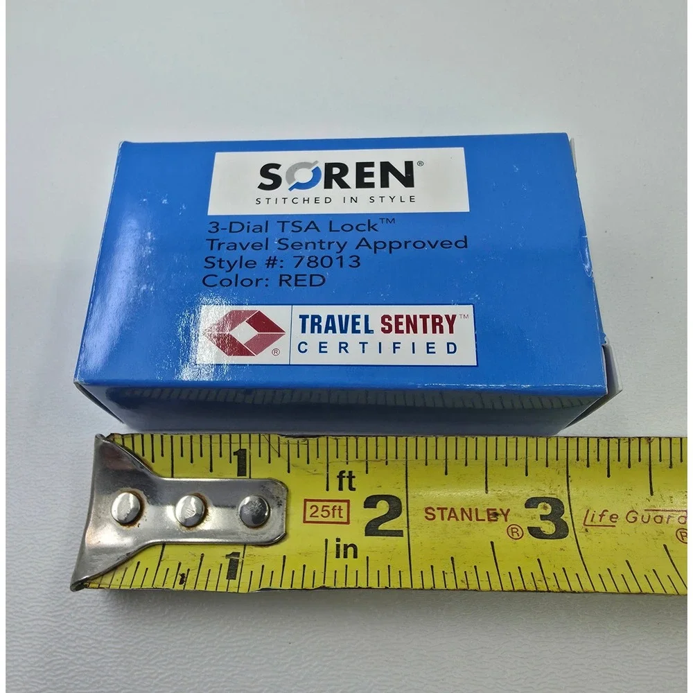 Soren Superman Returns TSA 3-Dial Combination Luggage Lock Red 78013 Travel X2
